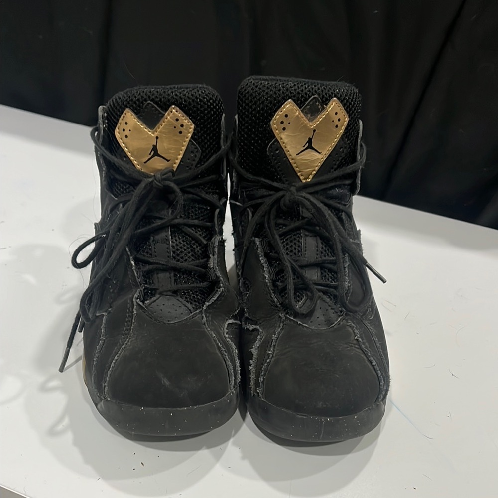 Jordan Kids Sneakers Black and Gold